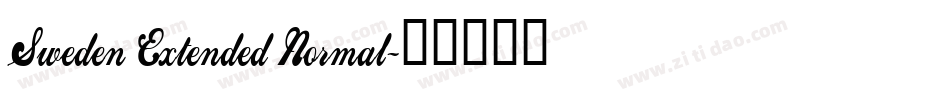 Sweden Extended Normal字体转换